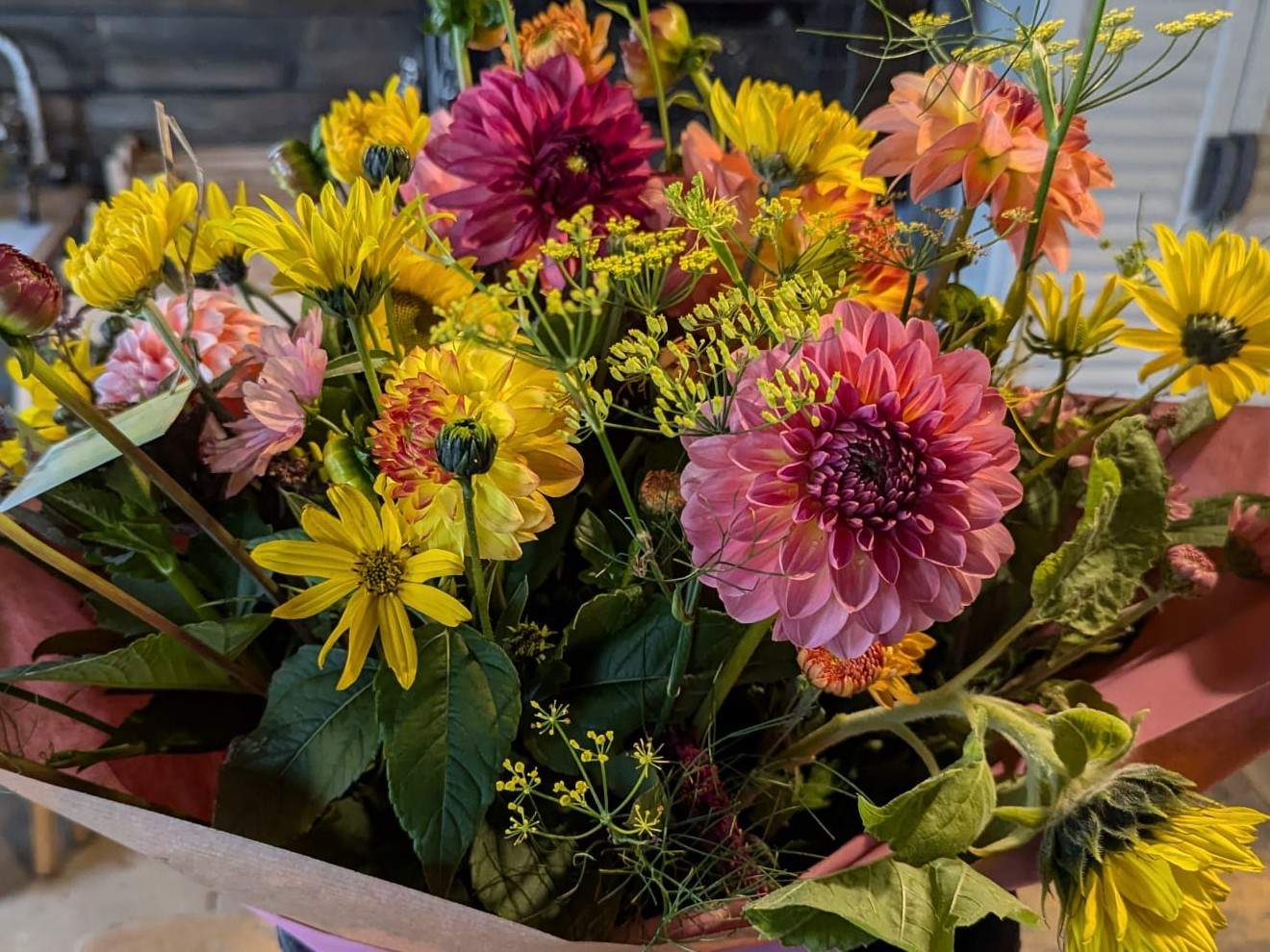 Workshop bloemschikken Biologisch bloemboeket